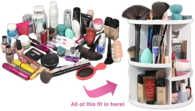 Picture 5 of Adjustable Rotating Cosmetic Organizer