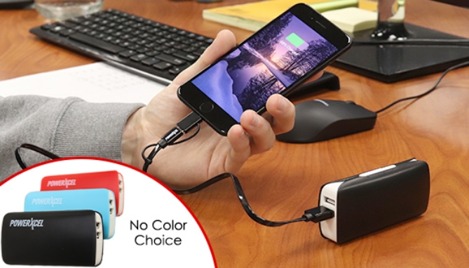 Picture 3 of 5200mAh Power Bank with Dual Lightning/Micro USB Cable