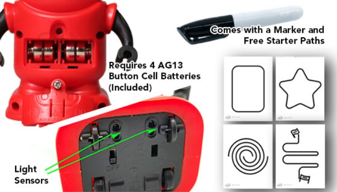 Magic Inductive Tracer Robots - Draw Your Own Path!