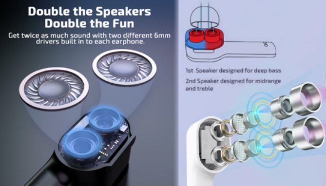 Picture 5 of T29 True Wireless Dual Driver Earbuds
