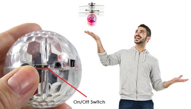Picture 3 of Cyber Flyer Disco Orb Microcopter with Hand Control