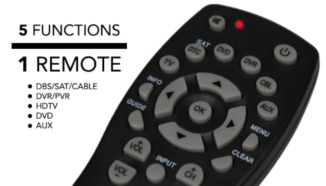 5-in-1 Universal Remote Control