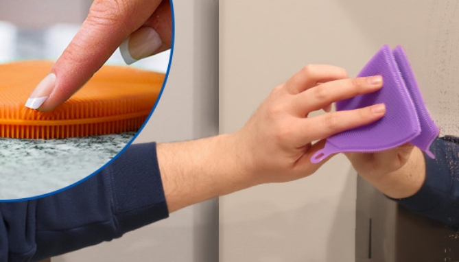 Picture 3 of EZ Squeezee Silicone Scrubber 3pk