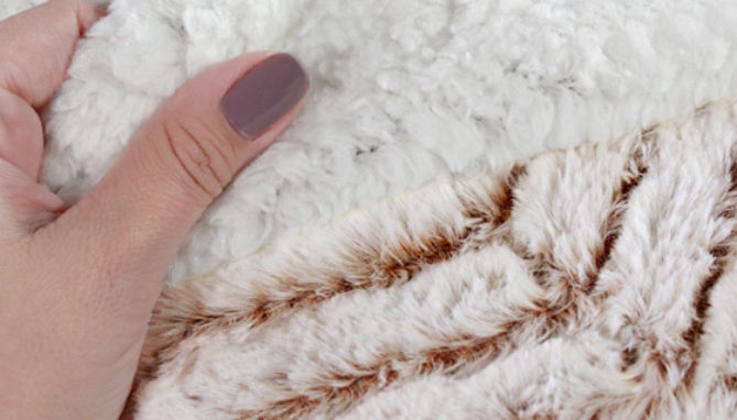 Picture 3 of Luxury Faux Mink Sherpa Large Throw