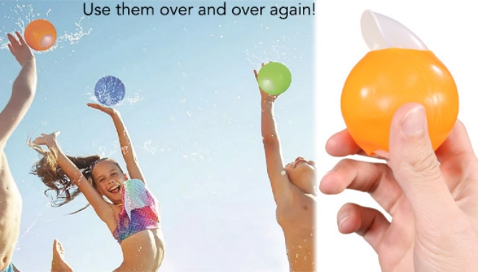 12-Pack Amazing Reusable Water Balloons