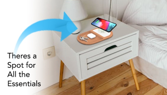 When you're rushing to leave for work in the morning, the last thing you want is to waste time looking for your keys or wallet. But now, those will all be waiting for you at the door with the Catch All Tray and Wireless Charging Station.
