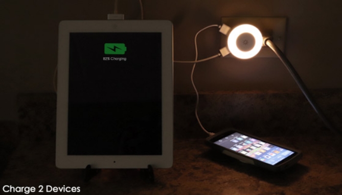 Picture 4 of Dual USB Charger and Soft Touch Night Light
