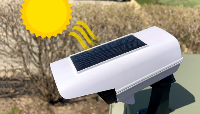 7000K Solar-Powered LED Security Light with Remote Control