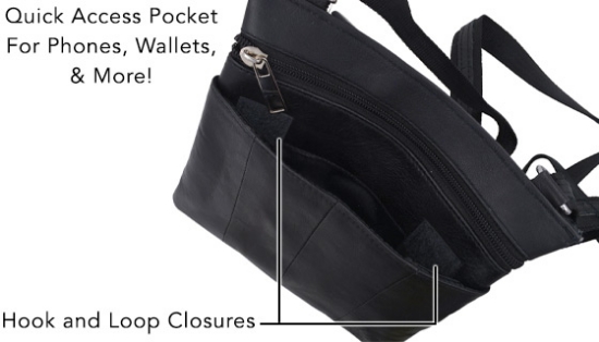 Crossbody Genuine Leather Multi-Pocket Purse