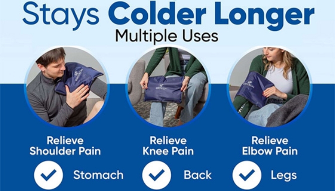 Picture 5 of Extra-Large Reusable Gel Ice Pack for Hot and Cold Therapy