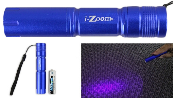 This pocket-size flashlight houses no ordinary LED: this is a full-fledged ultraviolet (UV) bulb used for all sorts of applications.