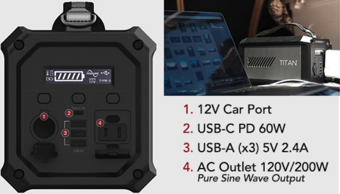 Picture of Titan 62,200 mAh Deluxe Portable Power Station