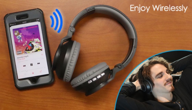The Euphonic Foldable Headphones by ANX Audio are the perfect pair of BLUETOOTH<sup>&reg;</sup> headphones for commuters, students and casual use.