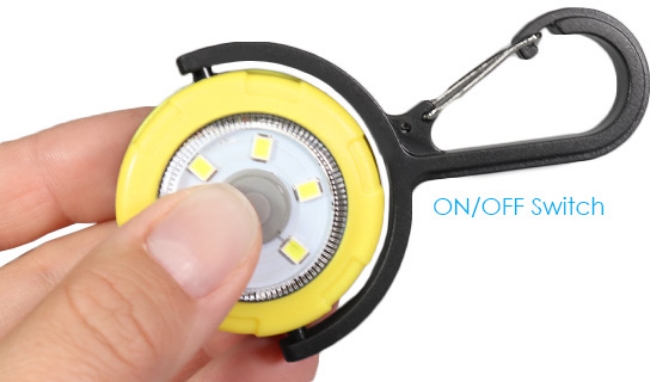 Picture 4 of 360 Swivel Carabiner Lights 2-Pack - Robust and Bright!
