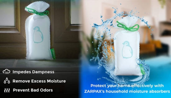 2 Pack Zarpax Reusable Dehumidifier Bags - 150 Grams Each