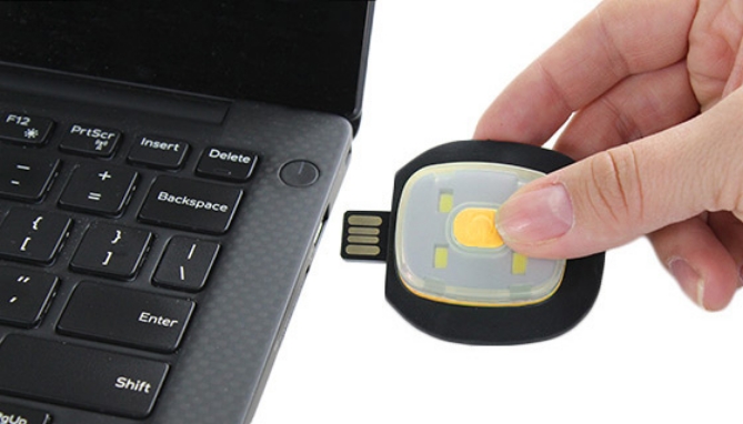 Picture 4 of Black USB Rechargeable LED Beanie: 200 Lumens