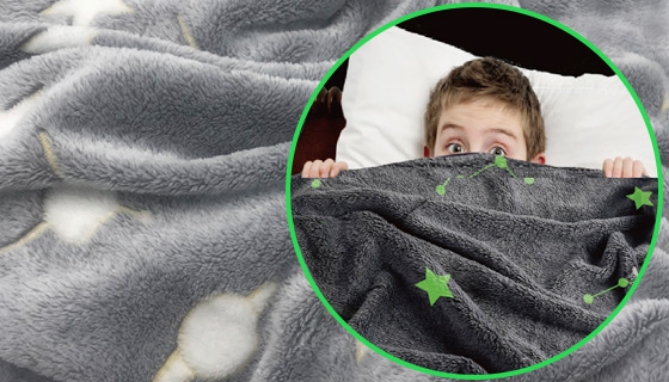 Picture 4 of Glow In The Dark Blanket and Pillow