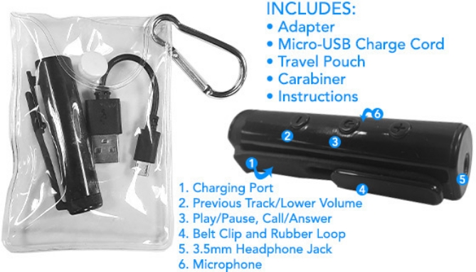 Picture 3 of Mini Speaker w/ FREE Bluetooth<sup>&reg;</sup> Adapter