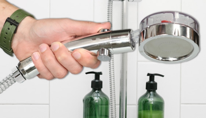 Powerful Vortex Shower Head with Turbo Fan