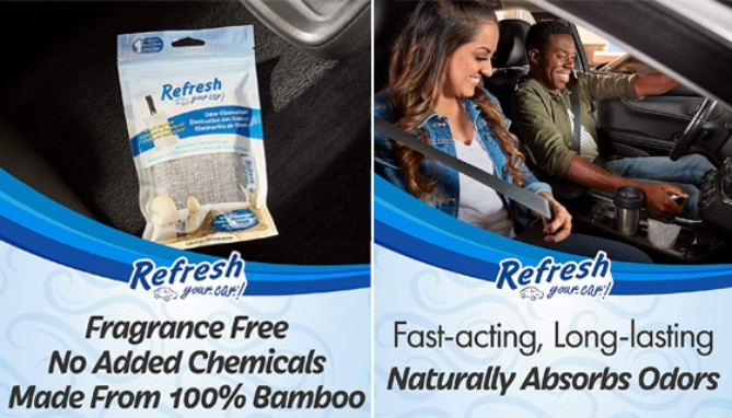 Picture 3 of 3-Pack of Charcoal Air Freshener by Refresh For Cars And More