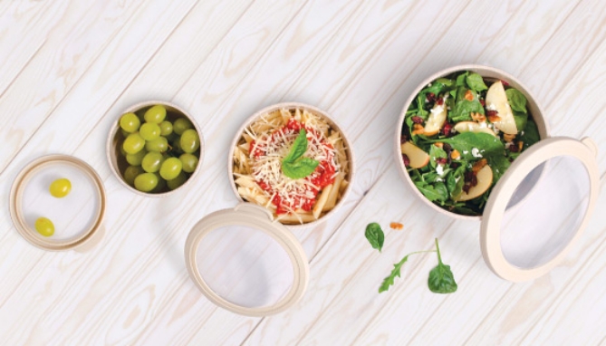 Picture 4 of 3 PC Eco-Friendly Nesting Microwave Bowl Set with Clear Lids