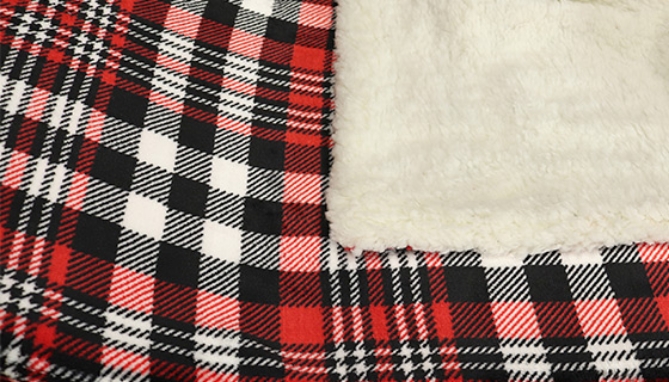 Picture 3 of Lodge Cabin Plush Sherpa Fleece Throw