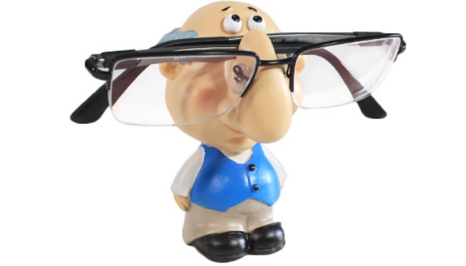 Never wonder where your glasses are again with the new Gramps and Granny Eyeglass Holder.