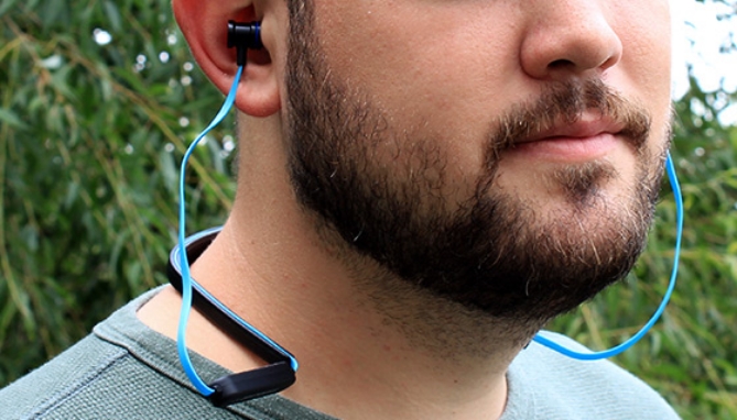Get remarkable sound in a sporty headset with the Fitmaster BLUETOOTH<sup>&reg;</sup> Earbuds by Soundlogic XT. After easily pairing this set to your iPhone, tablet, computer or any other Bluetooth-enabled device, you're ready to go.
