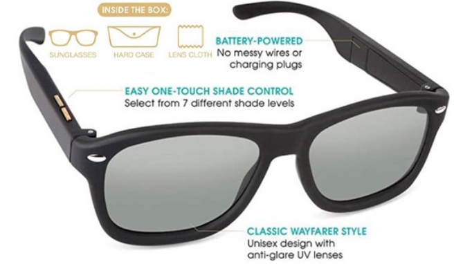 Picture 5 of 7 Shade LCD Sunglasses with Case and Microfiber Cloth