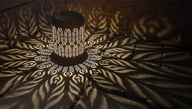 Solar-Powered Shadow Decoration Lantern