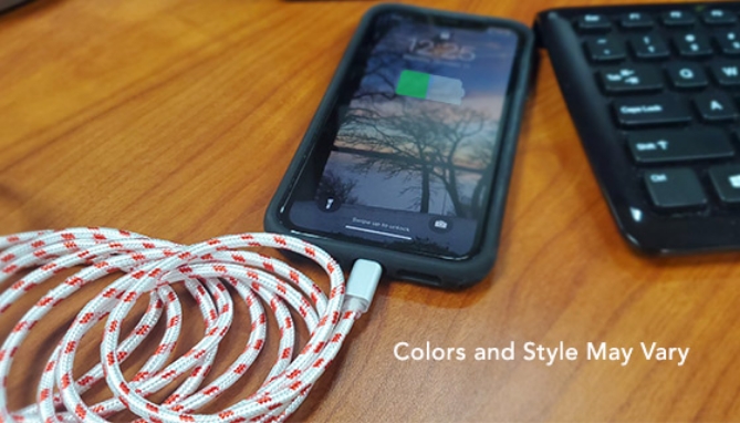 Picture 4 of Braided Apple MFI Lightning Cord 10ft Cables: 2PK