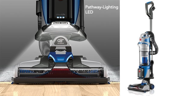 The Hoover Air Cordless Lift Deluxe 2-in-1 is a powerful, versatile vacuum that can handle it all without the hassle of messy cords! The vacuum is powered by a deluxe rechargeable 20 Volt LithiumLife Battery Technology, with a built-in power indicator.
