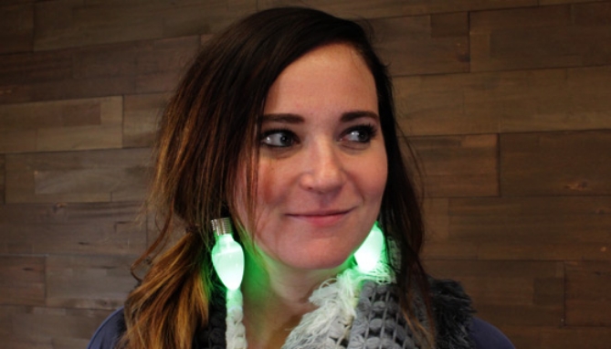 Picture 5 of Jumbo Flashing Holiday Earrings 2-Pack