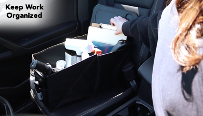 The Collapsible Car Organizer is just what you need to keep your car clean and tidy while keeping your important items in one, convenient spot.