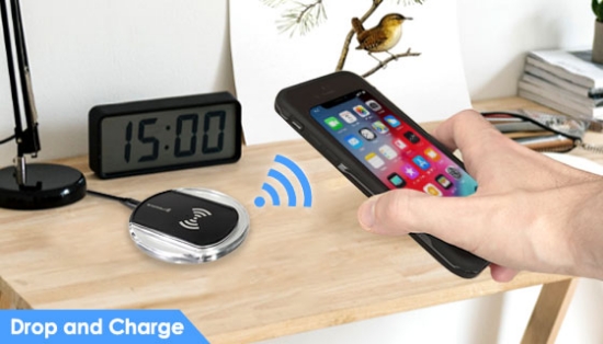 The Power Ring is a premium wireless charger compatible with all &quot;QI&quot; and &quot;wireless charging enabled&quot; phones.