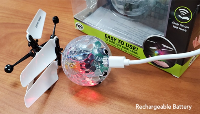 Picture 4 of Cyber Flyer Disco Orb Microcopter with Hand Control