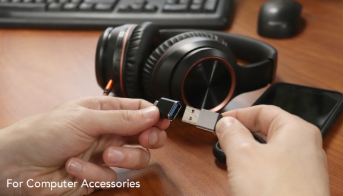 Picture 5 of Aluminum Cord Converting USB-C Adapters: Set of 3