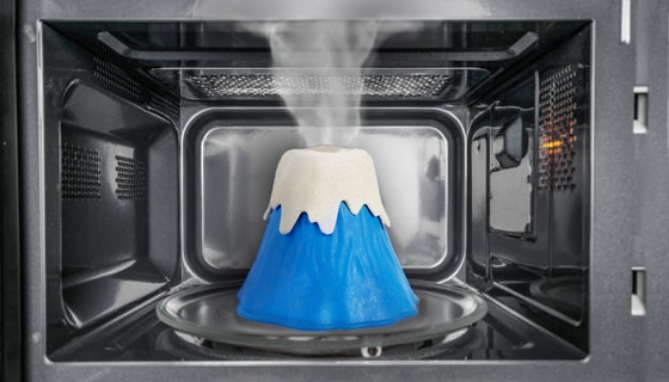 Eco-Friendly Volcano Microwave Steam Cleaner