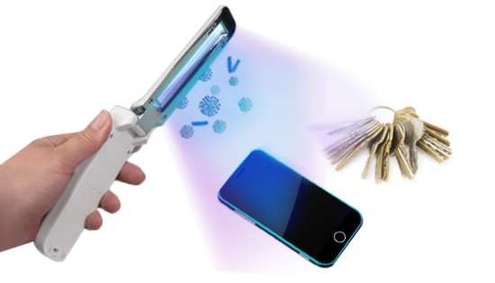 This handheld sanitizing wand uses powerful ultraviolet light (UV-C) to disinfect any surface in seconds. It's the safe, eco-friendly, and effective way to kill 99.99% of germs! No chemicals, sprays, or wipes needed.