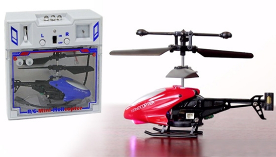 It's a 2.5 channel copter with a dual blade and counter weigh propeller system, making it simple to control and stabilize; great for beginners.