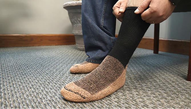 Picture 4 of Cupron Copper Sole Crew Socks