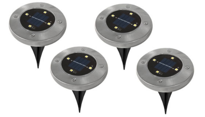 LED Solar Pathway Lights - Set of 4