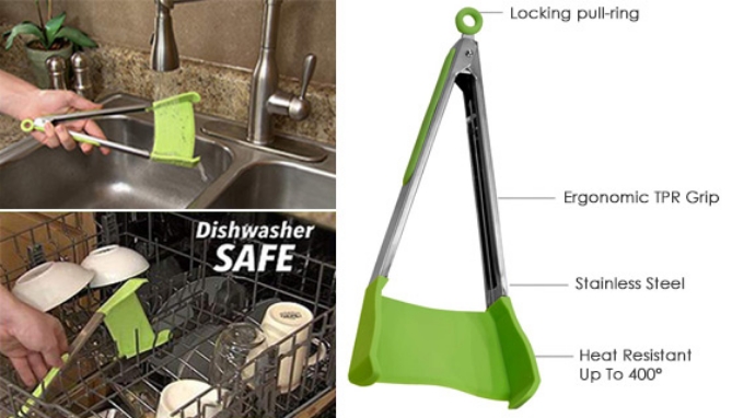 Picture 5 of Clever Tongs - The Ultimate 2-in-1 Kitchen Helper