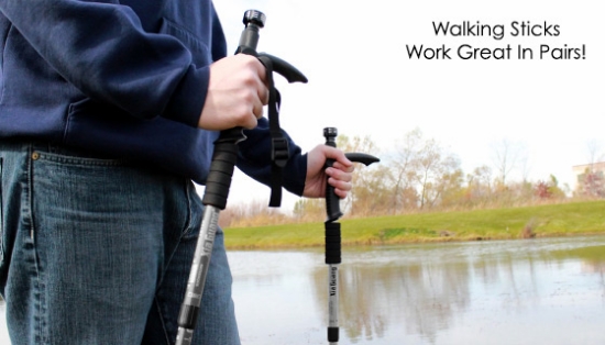 Reduce strain on your back, knees, legs and feet while walking or hiking with the Telescopic Walking Stick. It provides better balance, traction and posture; designed for all different types of walks.