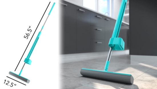 Mighty Thirsty Mop - Absorb, Lift, and Clean Any Mess!