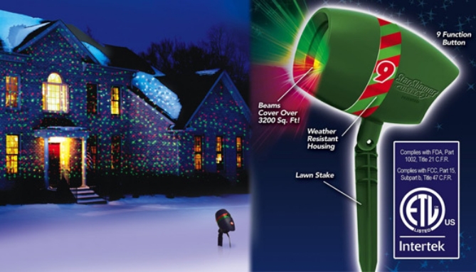 Picture 4 of Star Shower Ultra 9: As Seen on TV Laser Projector Light
