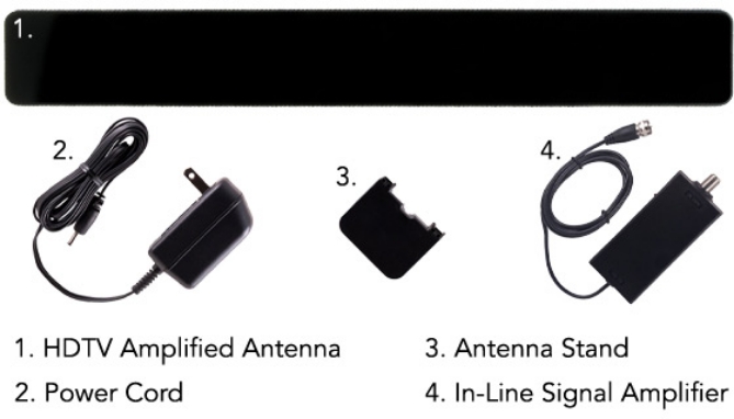 Picture 6 of 4K-Ready GE Indoor Pro HD Amplified Antenna With Free Screen Shelf