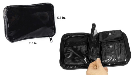 This water resistant bag is the perfect size to be used as a travel bag to hold and organize your cords, chargers and miscellaneous travel items. It's so versatile you can also use it as a cosmetic/makeup bag, toiletries, or your everyday essentials like money, keys, tissues, and so much more.