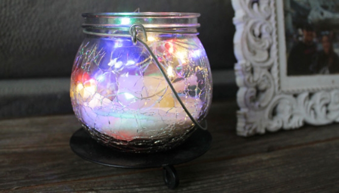 Picture 5 of Colored LED String Lights for Glass Bottles