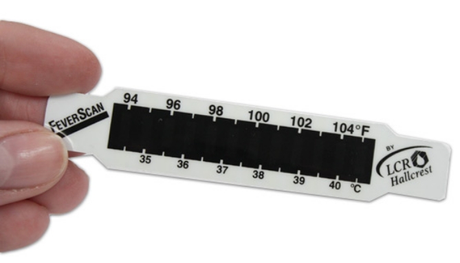 Picture 4 of FeverScan Reusable Forehead Thermometer Strips- 4-pack